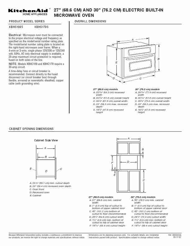 KitchenAid Microwave Oven KBHS109S-page_pdf